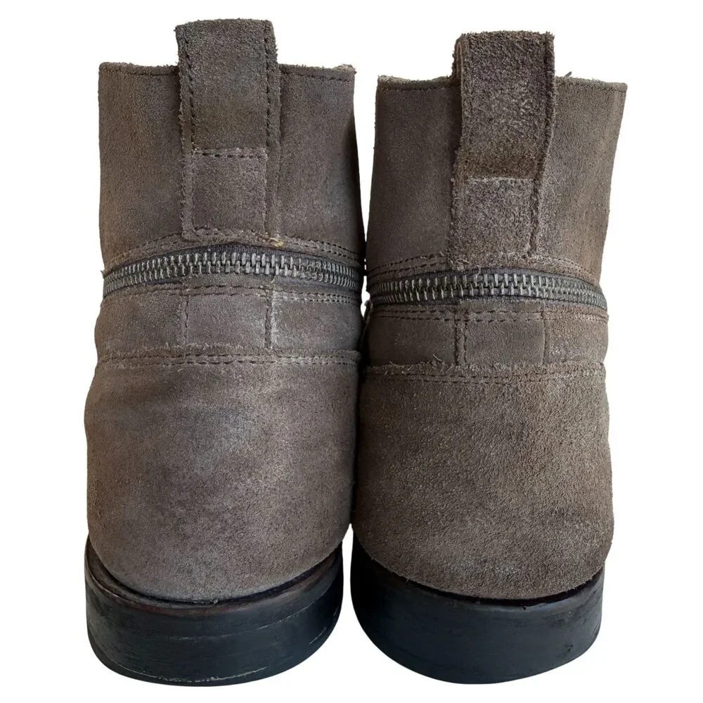John Varvatos Suede Leather Men's Brown Distressed Chukka Boots Size 10.5M